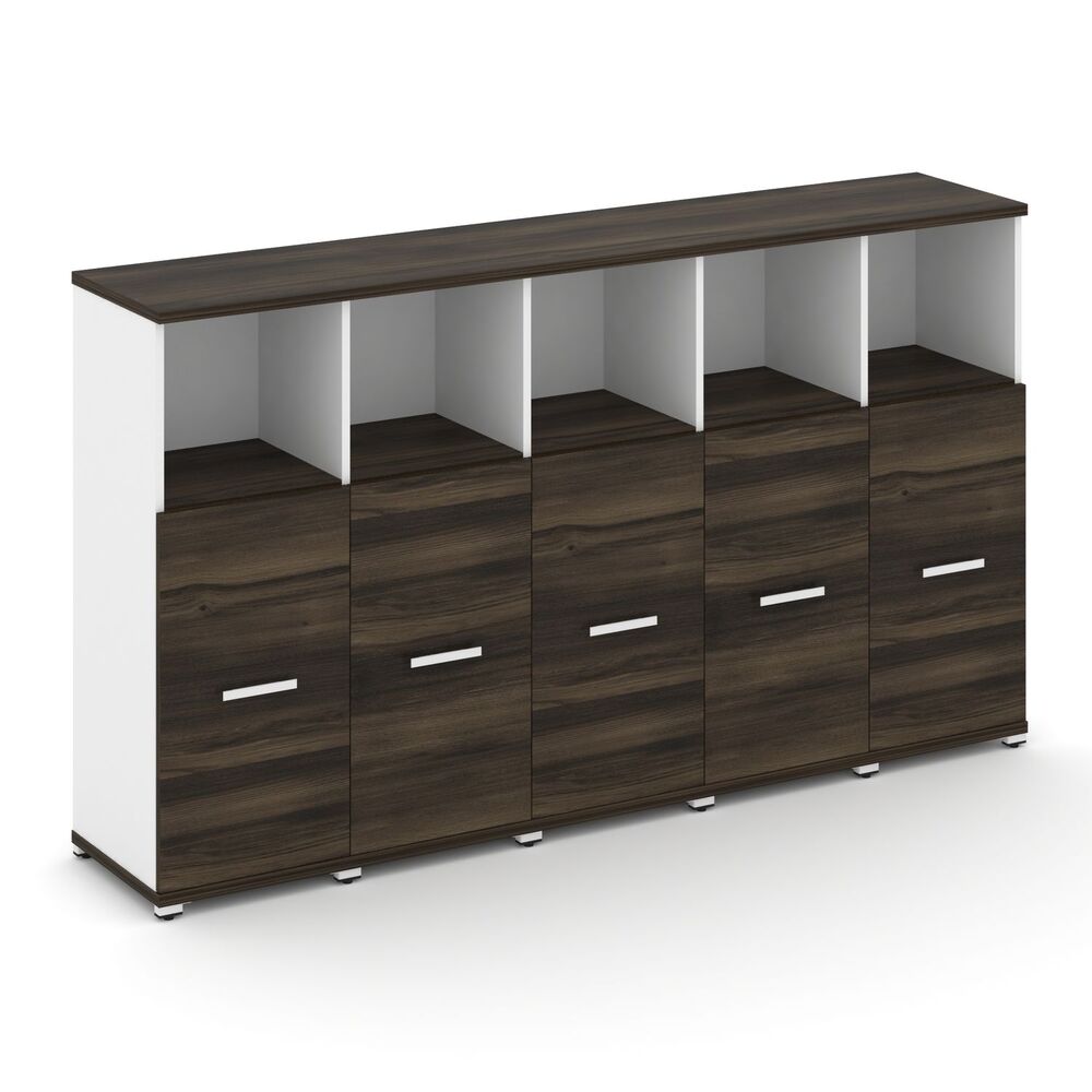 Шкаф пять узких секций, 3 ниши