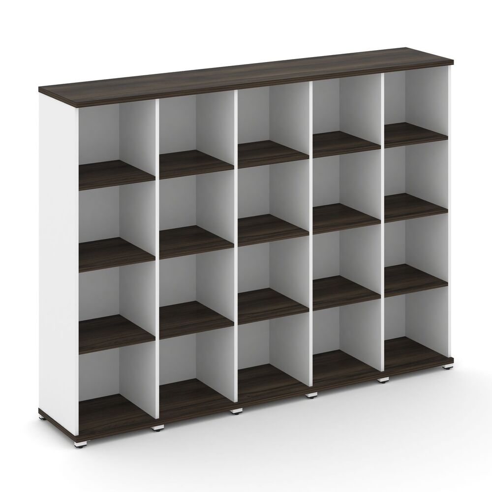 Стеллаж пять узких секций, 4 ниши