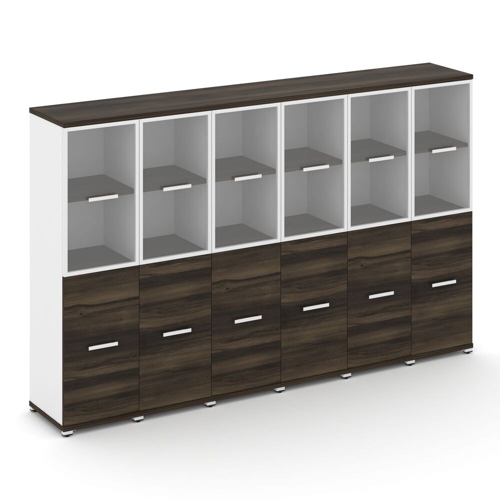 Шкаф шесть узких секций, 4 ниши