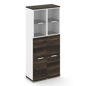 Шкаф две узкие секции, 5 ниш