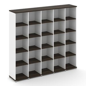 Стеллаж пять узких секций, 5 ниш