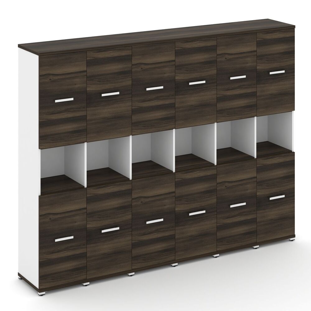 Шкаф шесть узких секций, 5 ниш