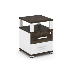 Тумба приставная 2 ящика с надставкой