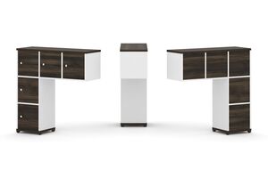 Надставка низкая + (Задняя стенка - 5 шт) + (Распашной фасад - 5 шт)