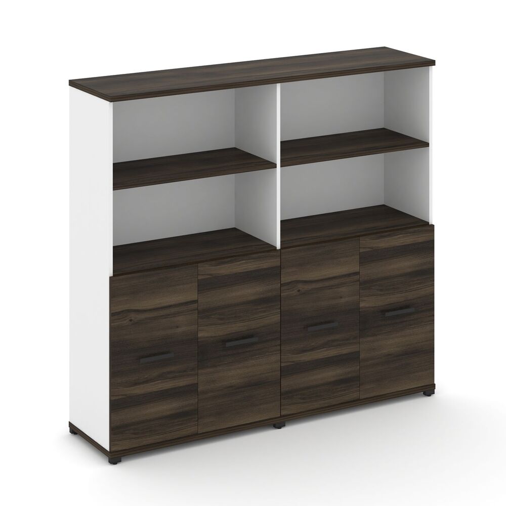 Шкаф две широкие секции, 4 ниши