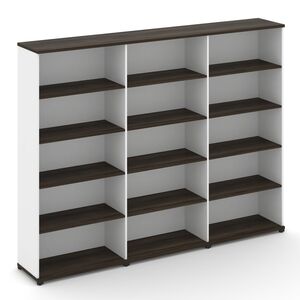 Стеллаж три широкие секции, 5 ниш