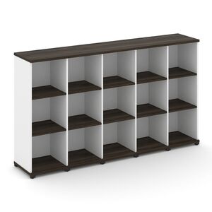 Стеллаж пять узких секций, 3 ниши