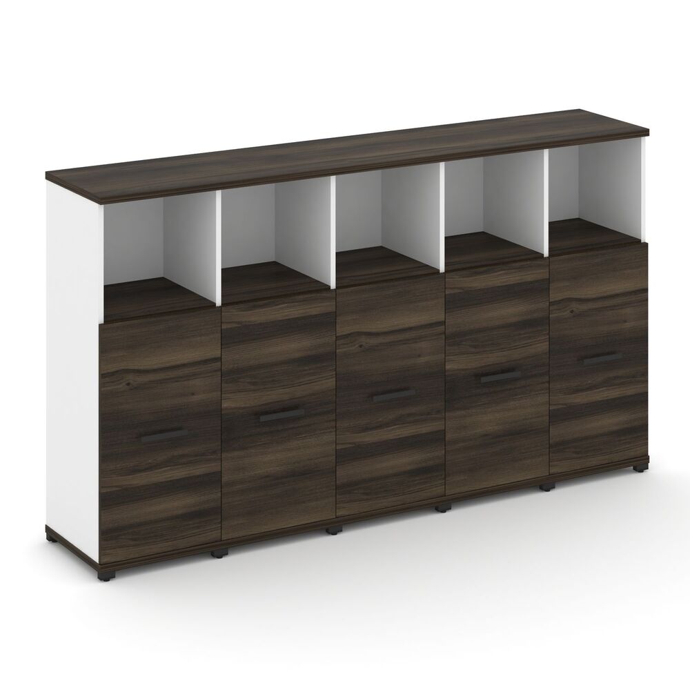 Шкаф пять узких секций, 3 ниши