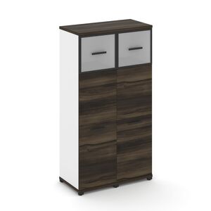 Шкаф две узкие секции, 4 ниши