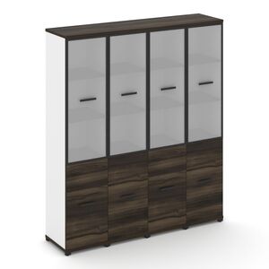 Шкаф четыре узкие секции, 5 ниш