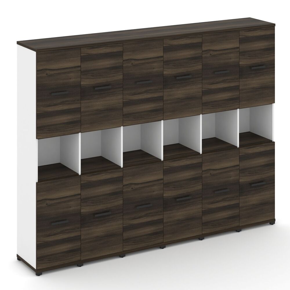 Шкаф шесть узких секций, 5 ниш