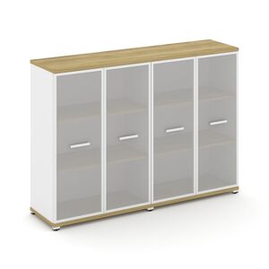 Шкаф две широкие секции, 3 ниши