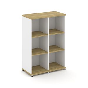 Стеллаж две узкие секции, 3 ниши