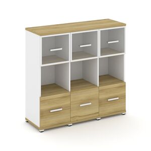 Шкаф три узкие секции, 3 ниши