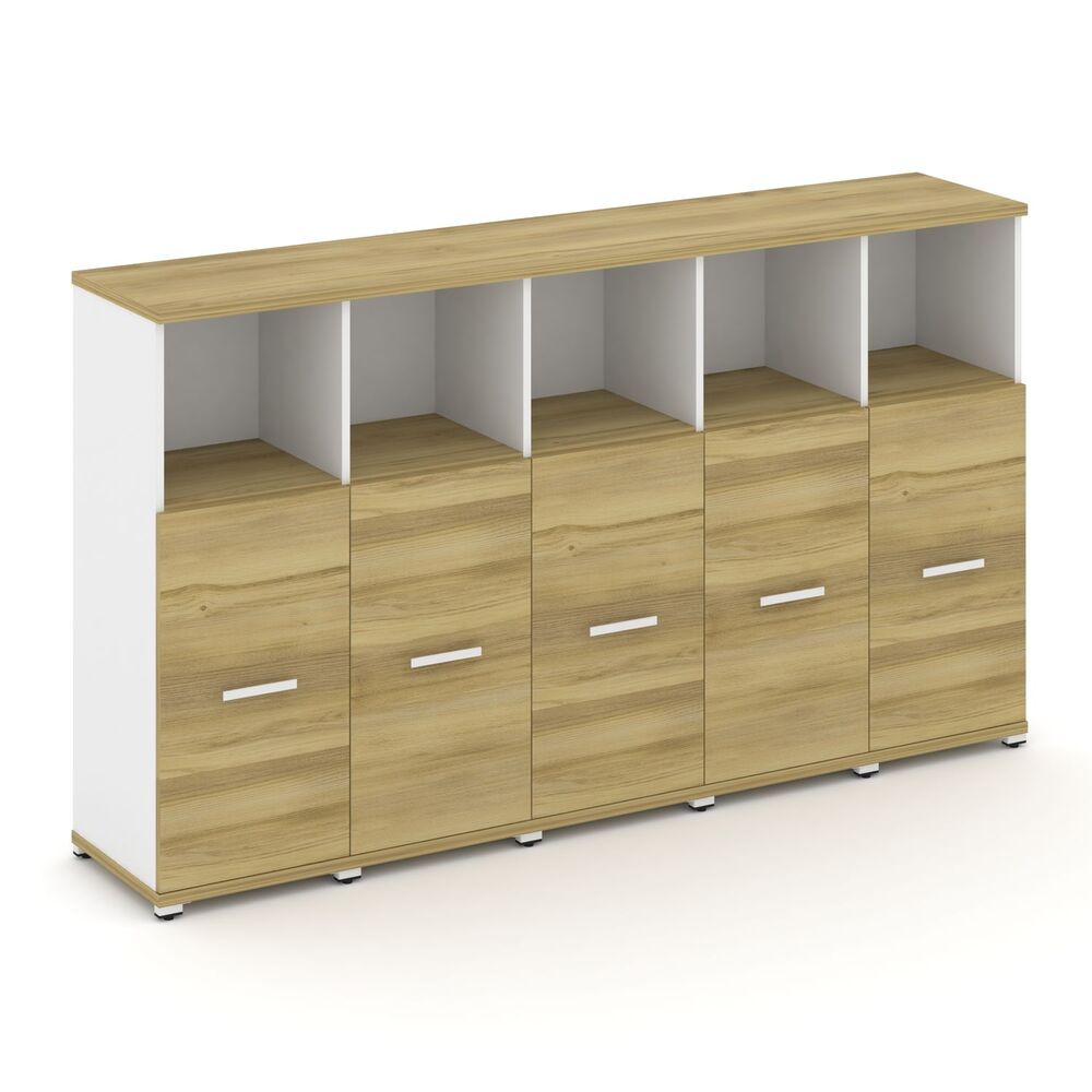 Шкаф пять узких секций, 3 ниши