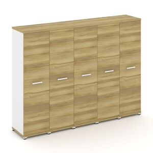 Шкаф пять узких секций, 4 ниши