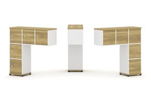 Надставка низкая + (Задняя стенка - 5 шт) + (Распашной фасад - 5 шт)