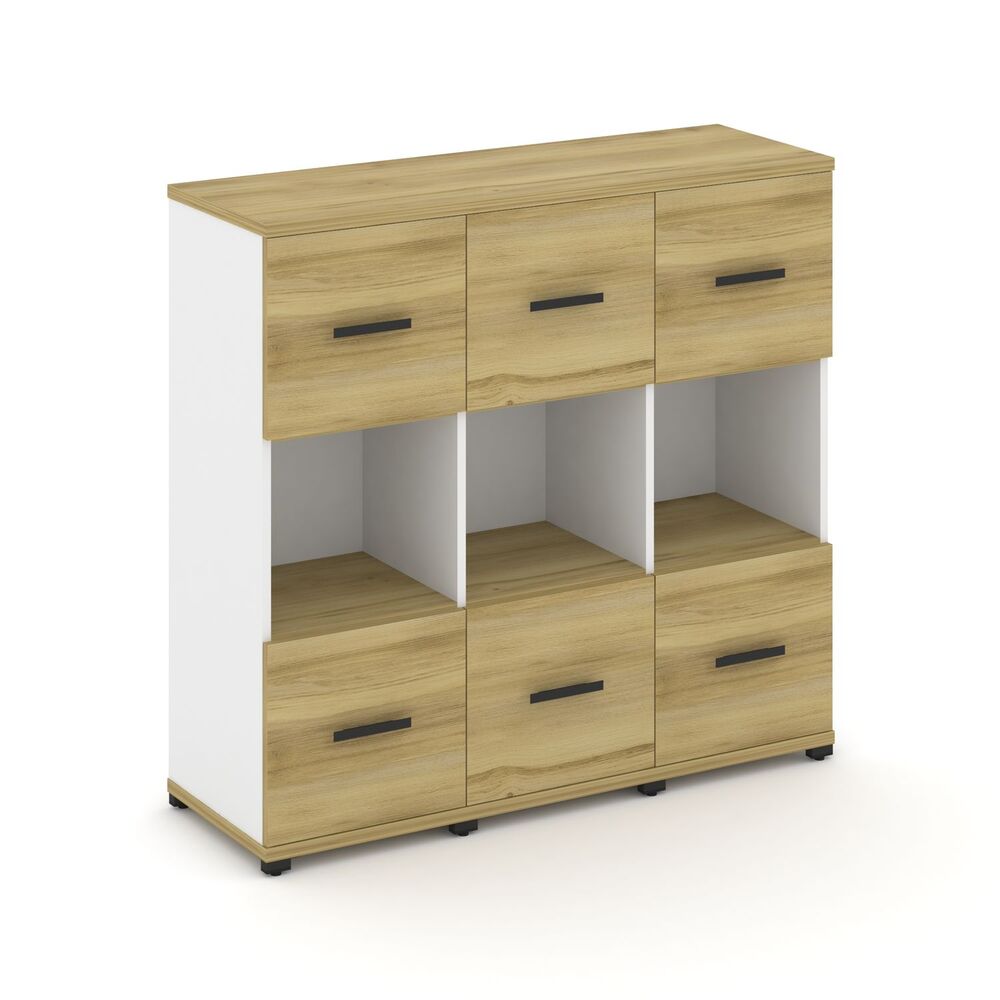 Шкаф три узкие секции, 3 ниши