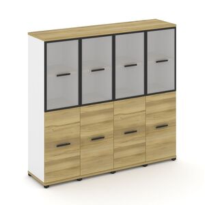 Шкаф четыре узкие секции, 4 ниши