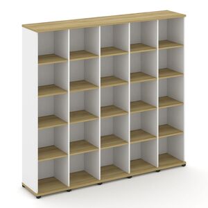 Стеллаж пять узких секций, 5 ниш