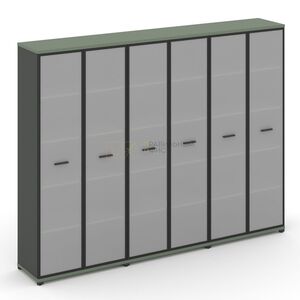 Шкаф три широкие секции, 5 ниш