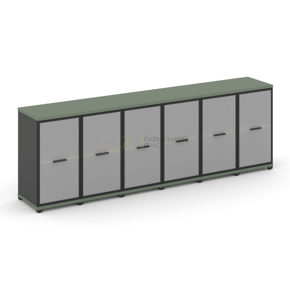 Шкаф шесть узких секций, 2 ниши