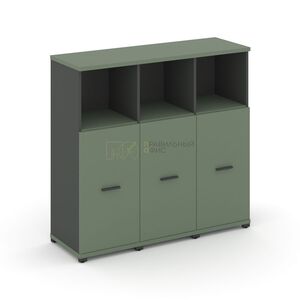 Шкаф три узкие секции, 3 ниши