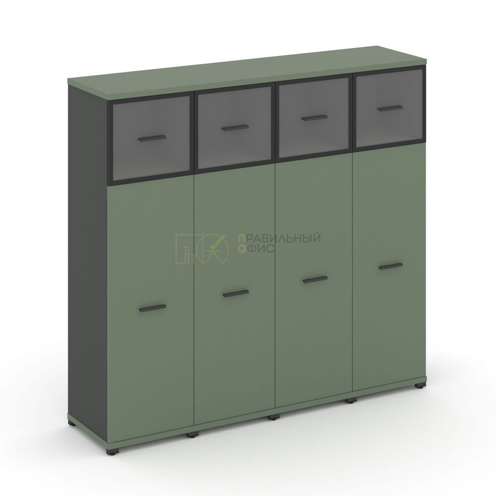 Шкаф четыре узкие секции, 4 ниши