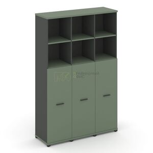 Шкаф три узкие секции, 5 ниш