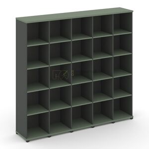 Стеллаж пять узких секций, 5 ниш