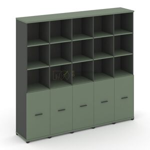 Шкаф пять узких секций, 5 ниш