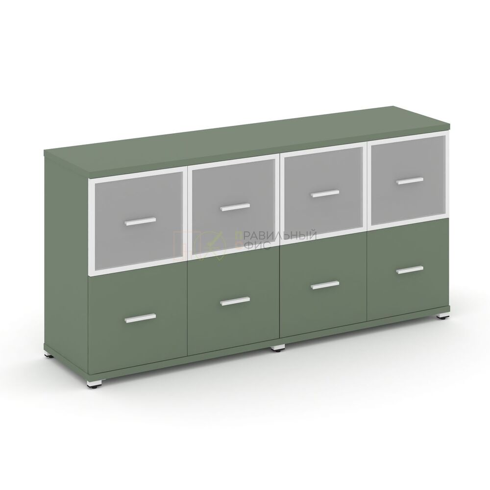 Шкаф две широкие секции, 2 ниши