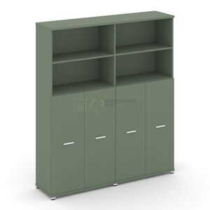 Шкаф две широкие секции, 5 ниш