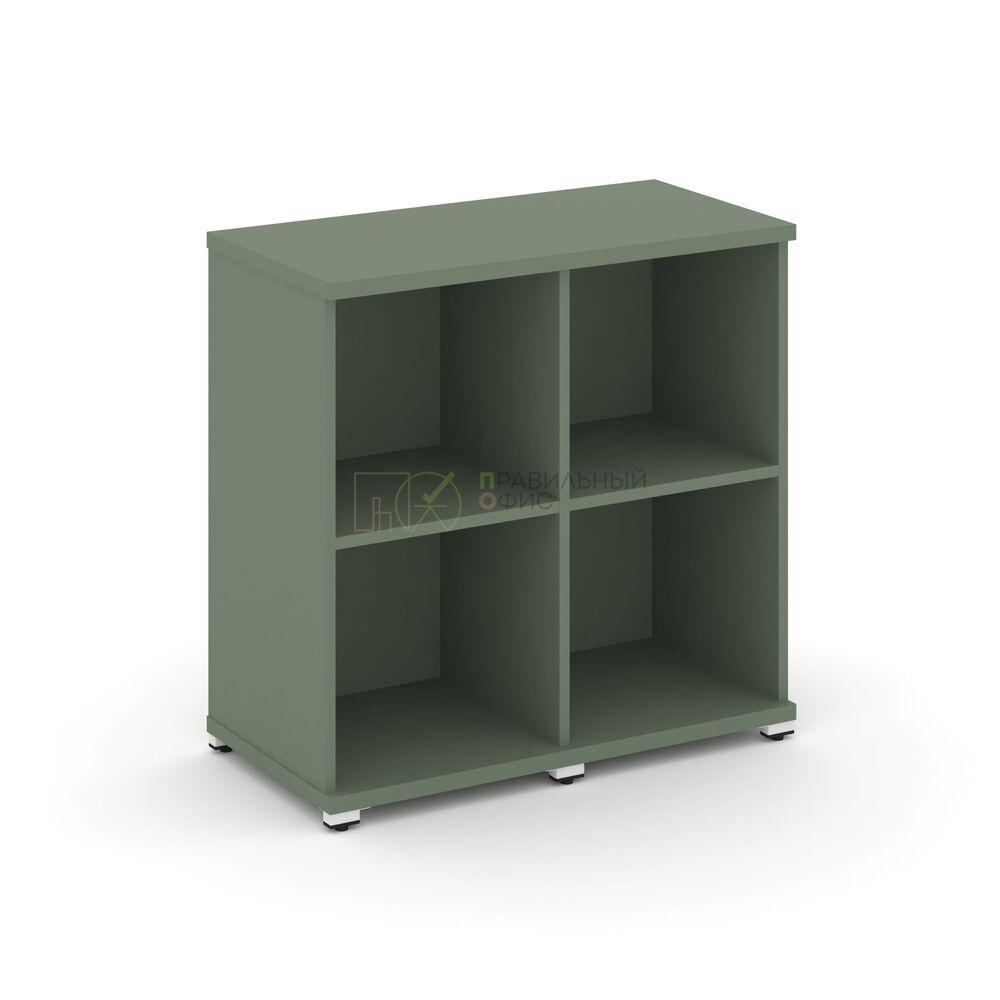 Стеллаж две узкие секции, 2 ниши