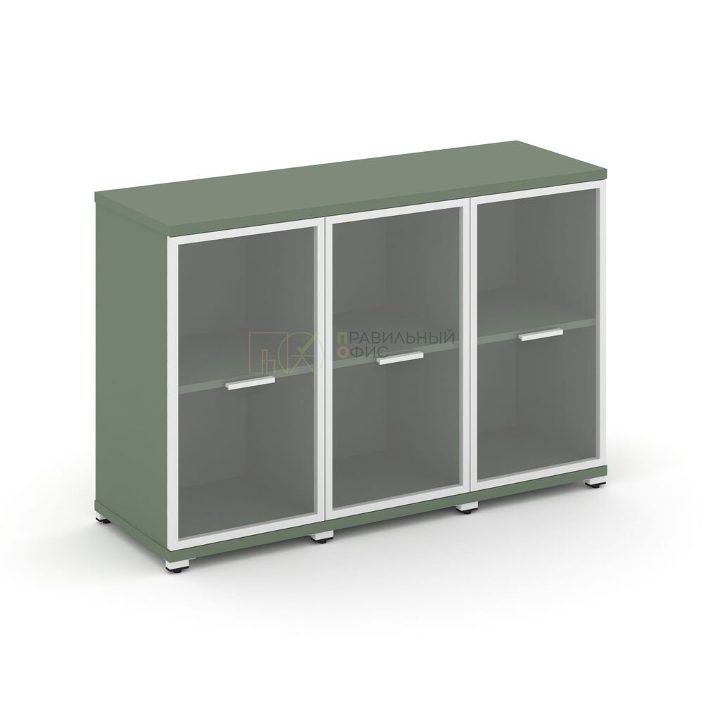 Шкаф три узкие секции, 2 ниши