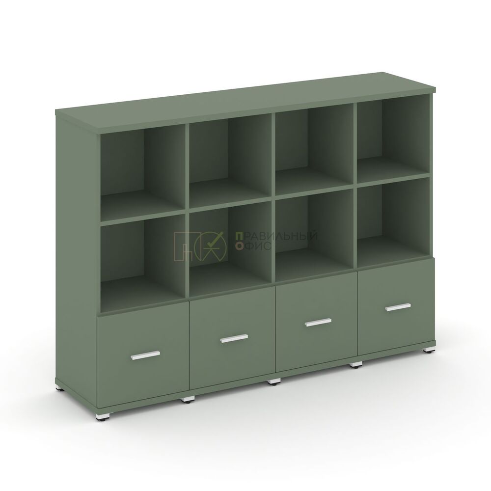 Шкаф четыре узкие секции, 3 ниши