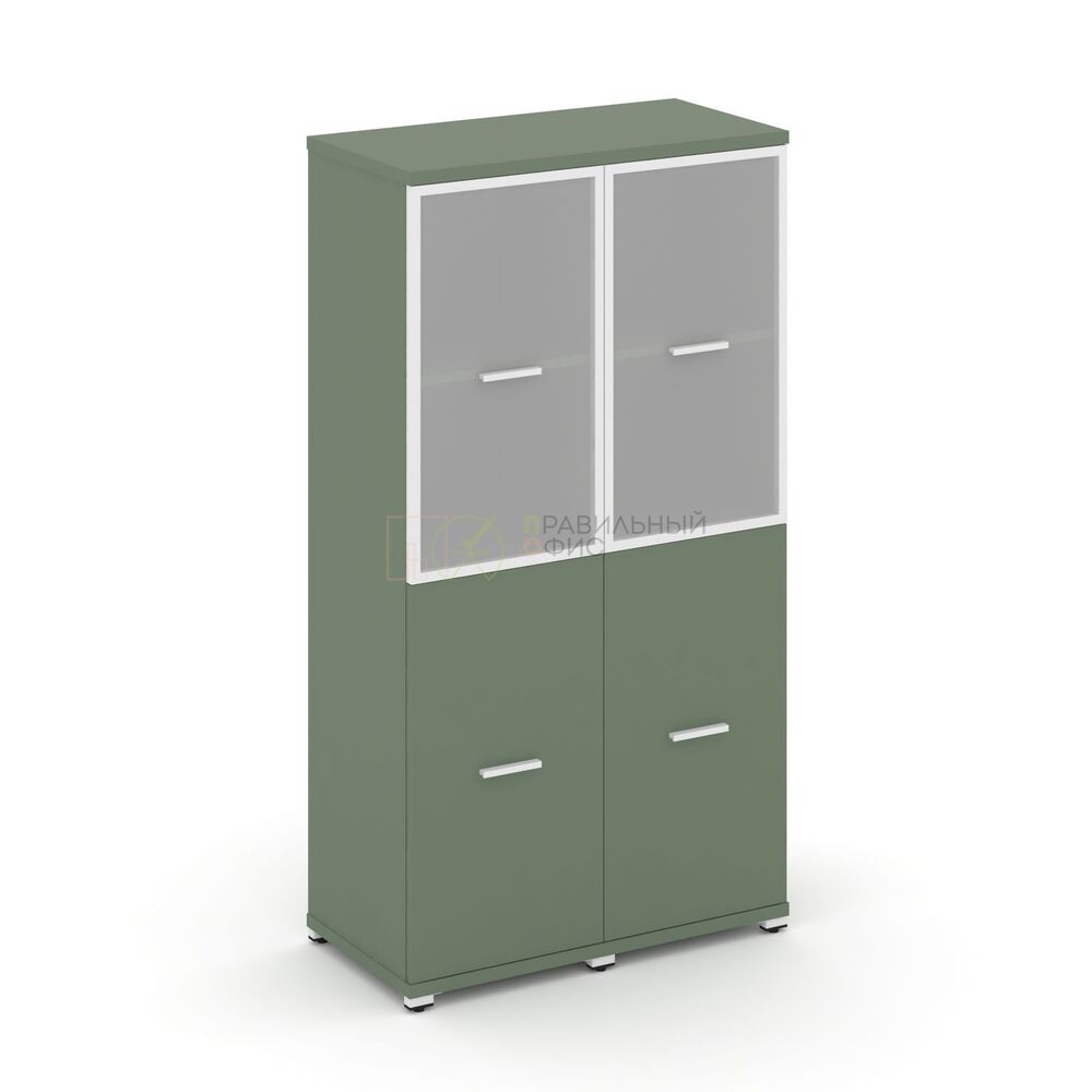 Шкаф две узкие секции, 4 ниши