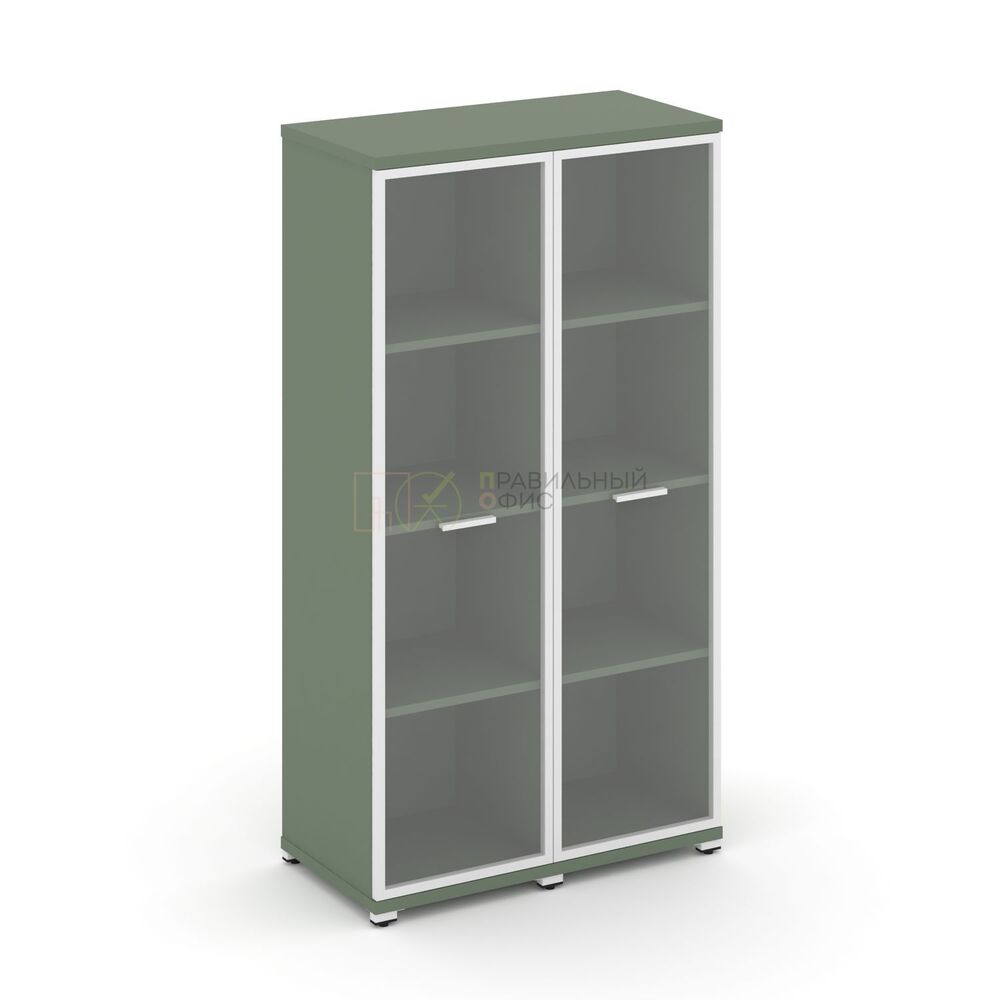 Шкаф две узкие секции, 4 ниши