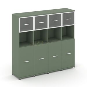 Шкаф четыре узкие секции, 4 ниши