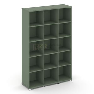 Стеллаж три узкие секции, 5 ниш