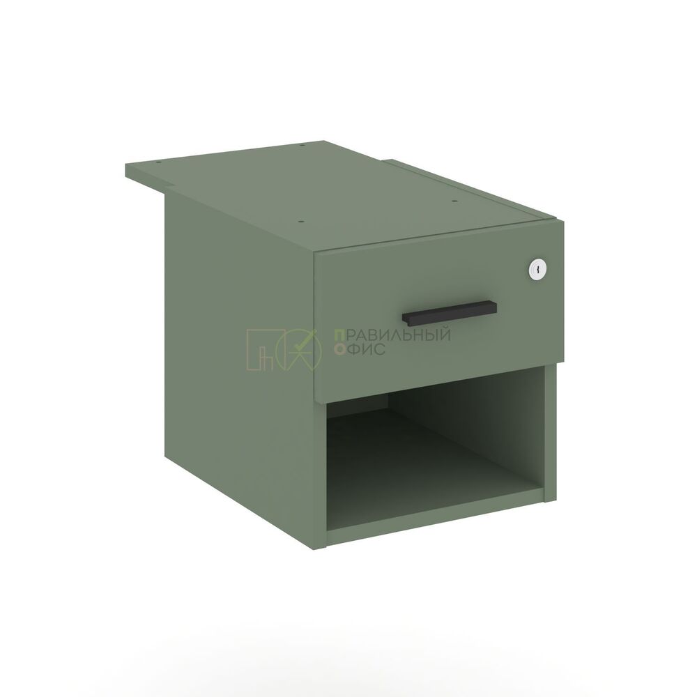 Тумба с одной открытой нишей и одним ящиком