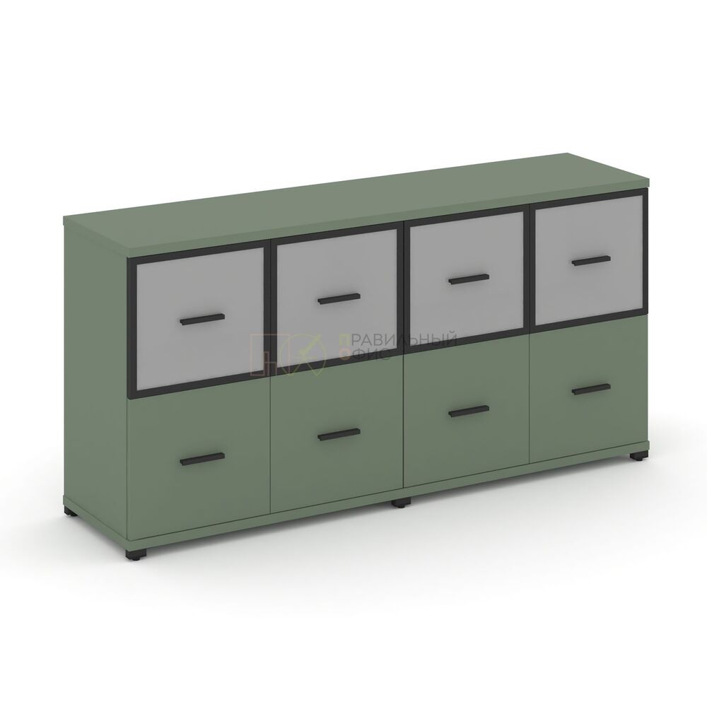 Шкаф две широкие секции, 2 ниши