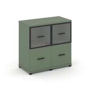 Шкаф две узкие секции, 2 ниши