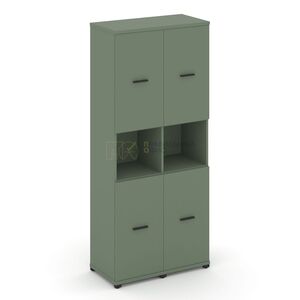 Шкаф две узкие секции, 5 ниш