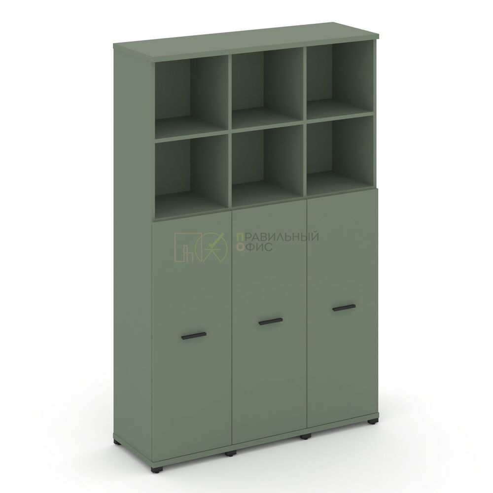 Шкаф три узкие секции, 5 ниш