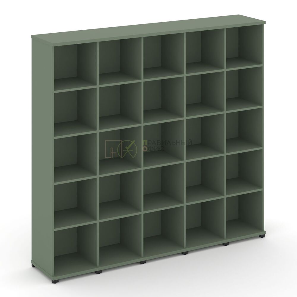 Стеллаж пять узких секций, 5 ниш