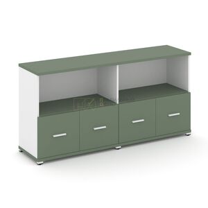 Шкаф две широкие секции, 2 ниши