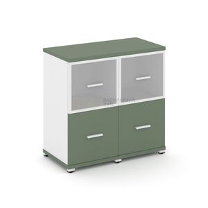 Шкаф две узкие секции, 2 ниши