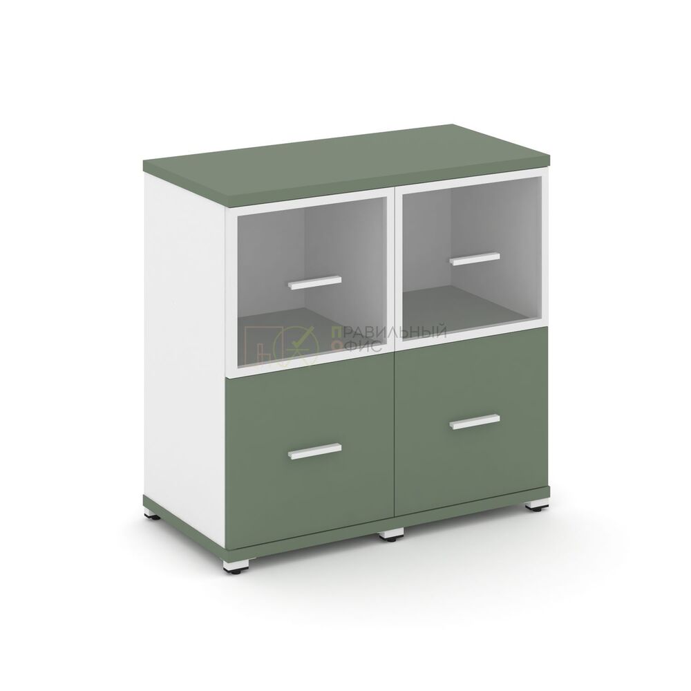 Шкаф две узкие секции, 2 ниши