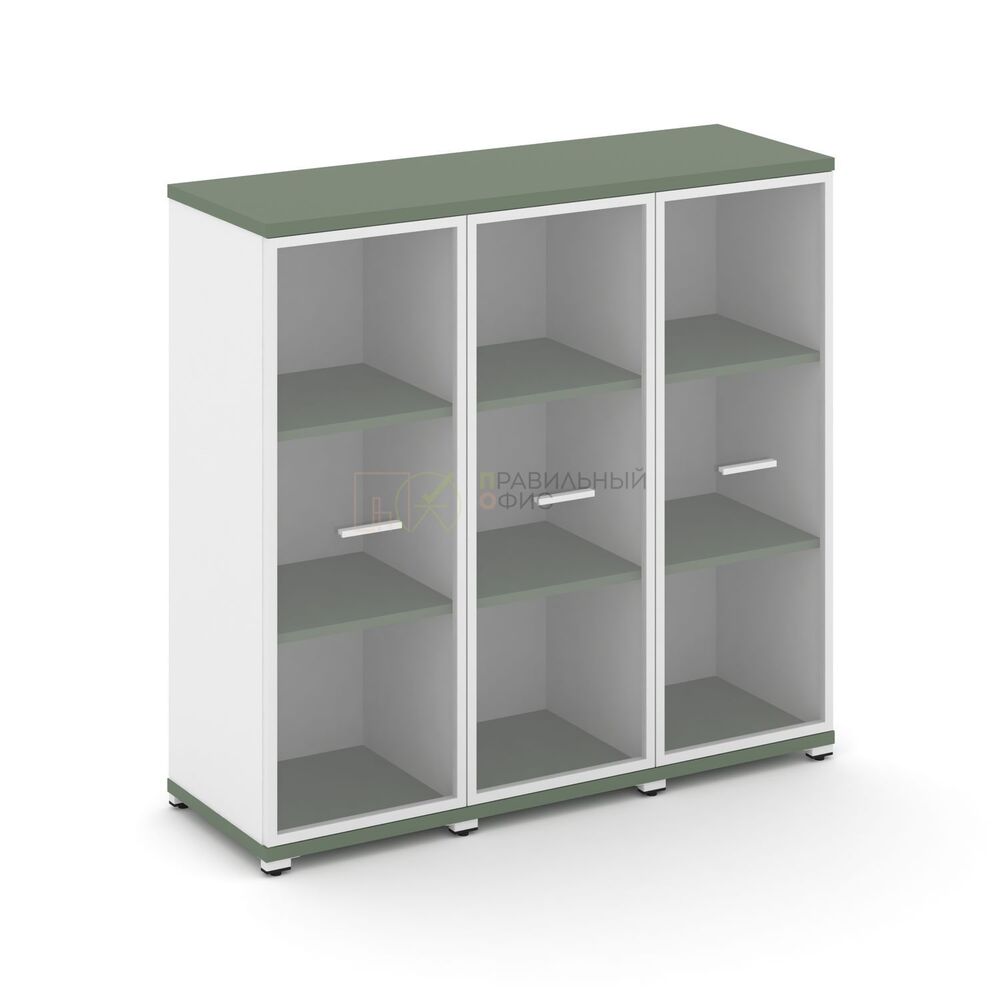 Шкаф три узкие секции, 3 ниши